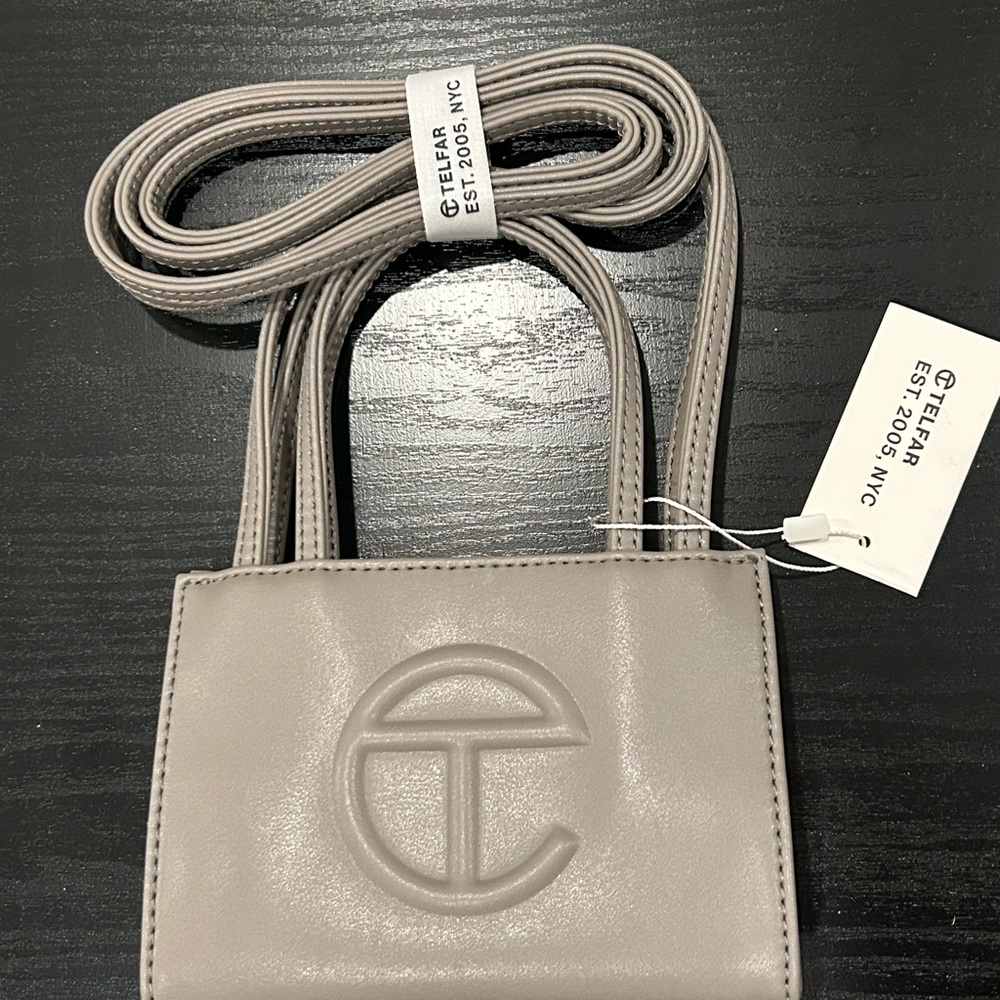 NWT Telfar Gray Small Shopping Bag